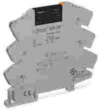 WAGO Solid-state relay module; Nominal input voltage: 115 V AC/DC; Output voltage range: 0 … 48 VDC; Limiting continuous current: 0.1 A; 2-wire connection; Yellow status indicator; Module width: 6 mm; gray