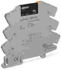Solid-state relay module; Nominal input voltage: 230 V AC/DC; Output voltage range: 24 … 240 VAC; Limiting continuous current: 2 A; 2-wire connection; zero-cross switching; Yellow status indicator; Module width: 6 mm; gray