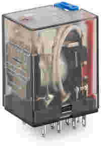Basic relay; Nominal input voltage: 24 VDC; 2 changeover contacts; Limiting continuous current: 12 A; with manual operation; Module width: 22 mm; Module height: 35mm