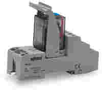 Relay module; Nominal input voltage: 24 VDC; 4 changeover contacts; Limiting continuous current: 5 A; with manual operation; Railway; Red status indicator; Module width: 31 mm