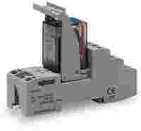Relay module; Nominal input voltage: 24 VDC; 4 changeover contacts; Limiting continuous current: 5 A; with gold contacts; with manual operation; Railway; Red status indicator; Module width: 31 mm