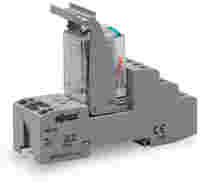 Relay module; Nominal input voltage: 230 VAC; 2 changeover contacts; with manual operation; Red status indicator; Module width: 31 mm; 1,50 mm²; gray