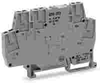 WAGO Relay module; Nominal input voltage: 48 V AC/DC; 1 changeover contact; Red status indicator; Module width: 6 mm; 2,50 mm²; gray