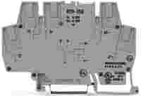 WAGO Relay module; Nominal input voltage: 230 V AC/DC; 1 changeover contact; Red status indicator; Module width: 6 mm; 2,50 mm²; gray