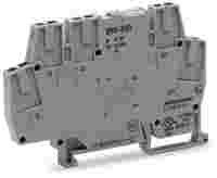 WAGO Relay module; Nominal input voltage: 72 VDC; 1 changeover contact; Railway; Red status indicator; Module width: 6 mm; 2,50 mm²