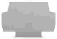 End and intermediate plate; 1 mm thick; Gray
