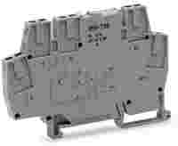 Optocoupler module; Nominal input voltage: 5 VDC; Output voltage range: 3 … 30 VDC; Limiting continuous current: 5 A; 2-wire connection; Red status indicator; Module width: 6 mm; gray