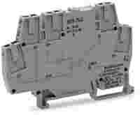 WAGO Optocoupler module; Nominal input voltage: 24 VDC; Output voltage range: 3 … 30 VDC; Limiting continuous current: 5 A; 2-wire connection; Module width: 6 mm; gray