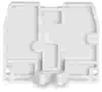 WAGO End plate; with fixing flange M4; 2.5 mm thick; light gray