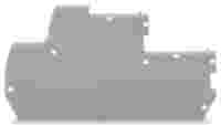 End and intermediate plate; 1 mm thick; gray