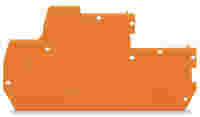 End and intermediate plate; 1 mm thick; orange