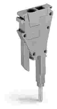 Tap-off module; with anti-rotation protection; modular; suitable for 870 Series terminal blocks with jumper slots in the current bar; gray