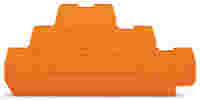 End and intermediate plate; 2 mm thick; orange