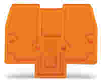 End and intermediate plate; 2 mm thick; gray