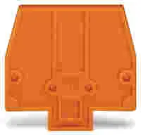 WAGO Separator plate; 2 mm thick; oversized; orange