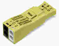 Luminaire disconnect connector; 2-pole; yellow