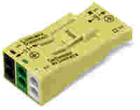 Luminaire disconnect connector; preceding ground, center position; 3-pole; yellow