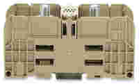 Stud terminal block; 120 mm²; with 2 stud bolts M10; 120,00 mm²; beige