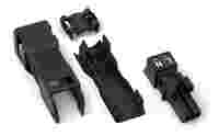 Socket; with strain relief housing; 2-pole; Cod. A; 1,50 mm²; black