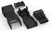 Socket; with strain relief housing; 4-pole; Cod. A; 1,50 mm²; black