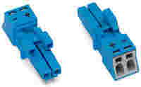 Socket; 2-pole; Cod. I; 1,50 mm²; blue