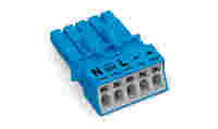 Socket; 5-pole; Cod. I; 1,50 mm²; blue