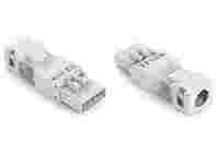 Plug; with strain relief housing; 5-pole; 1,50 mm²; white