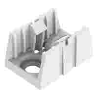 Mounting plate; 2-pole; for distribution connectors; white