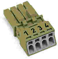 Socket; 4-pole; Cod. B; 1,50 mm²; light green