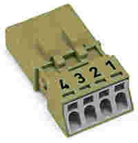 Plug; 4-pole; 1,50 mm²; light green
