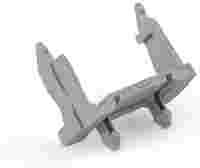 Mounting carrier; 4-pole; for sockets and plugs; Plastic; gray