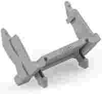 Mounting carrier; 5-pole; for sockets and plugs; Plastic; gray