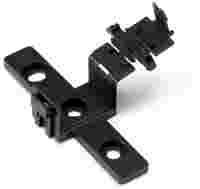 Mounting carrier; 2- to 5-pole; for flying leads; black