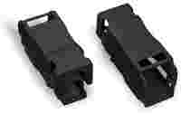 Strain relief housing; 3-pole; with locking clip; for 1 cable; 4.5 … 10.0 mm; 37 mm; black