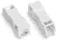 Strain relief housing; 2-pole; with locking clip; for 1 cable; 3.8 … 8.2 mm; 30 mm; white
