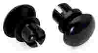 Fixing pin; 5 mm Ø, for 1.5 ... 2.5 mm mounting plates; Plastic; black