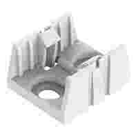 Mounting plate; 3-pole; for distribution connectors; Plastic; white