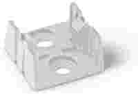 Mounting plate; 4-pole; for distribution connectors; Plastic; white