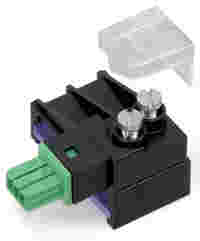 Tap-off module; for flat cable; 5 x 2.5 mm² + 2 x 1.5 mm²; 2-pole; Cod. E; green