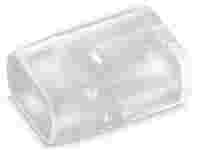 Flat cable end cover; for flat cable 2 x 1.5 mm²; Plastic; transparent