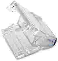 Flat cable end cover; for flat cable 5 x 2.5 mm² + 2 x 1.5 mm²; Plastic; transparent