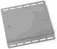 Mounting plate; for distribution boxes; gray