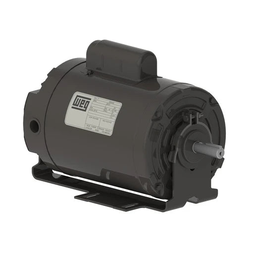 Weg Electric 00118AS1BRBPF56-S, 1 Hp, 1800 Rpm, 56 FR, 115/208-230 Vac, 1 PH, TEAO, Foot-Mounted, 15412616