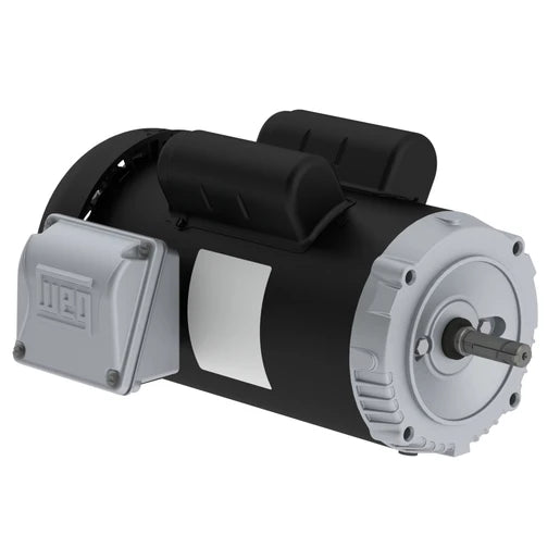 Weg Electric 00136ES1BJPR56J-S-U, 1 Hp, 3600 Rpm, 56J Frame, 115/208-230 Vac, TEFC, 1 PH, Footless, ROLLED STEEL, 14795717