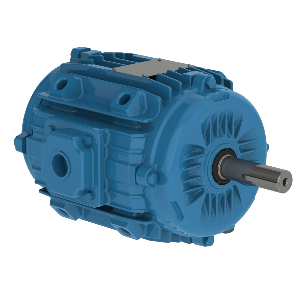 Weg Electric 00236ET3EPM143/5Y-W2, 2 Hp, 3600 Rpm, 145YZ FR, 208-230/460  Vac, TEAO, 3 PH, Pad Mounted, Premium Efficiency.