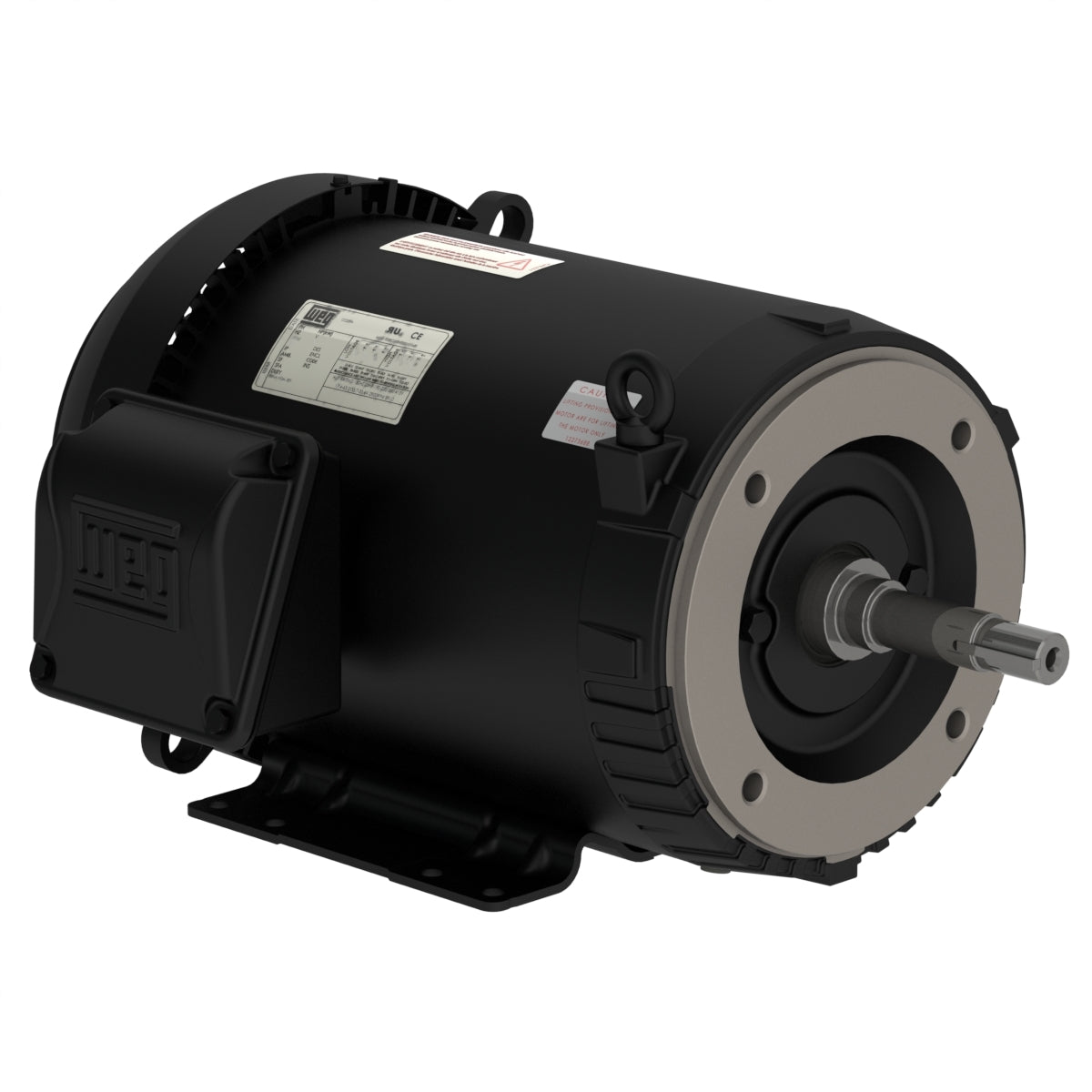 Weg Electric 00718ET3H213JP-S, 7 1/2  Hp, 213/5JP Frame, 1800 RPM, 575 Vac, TEFC, 3 PH, Foot-mounted, Rolled Steel JP Pump NEMA Premium Efficiency.