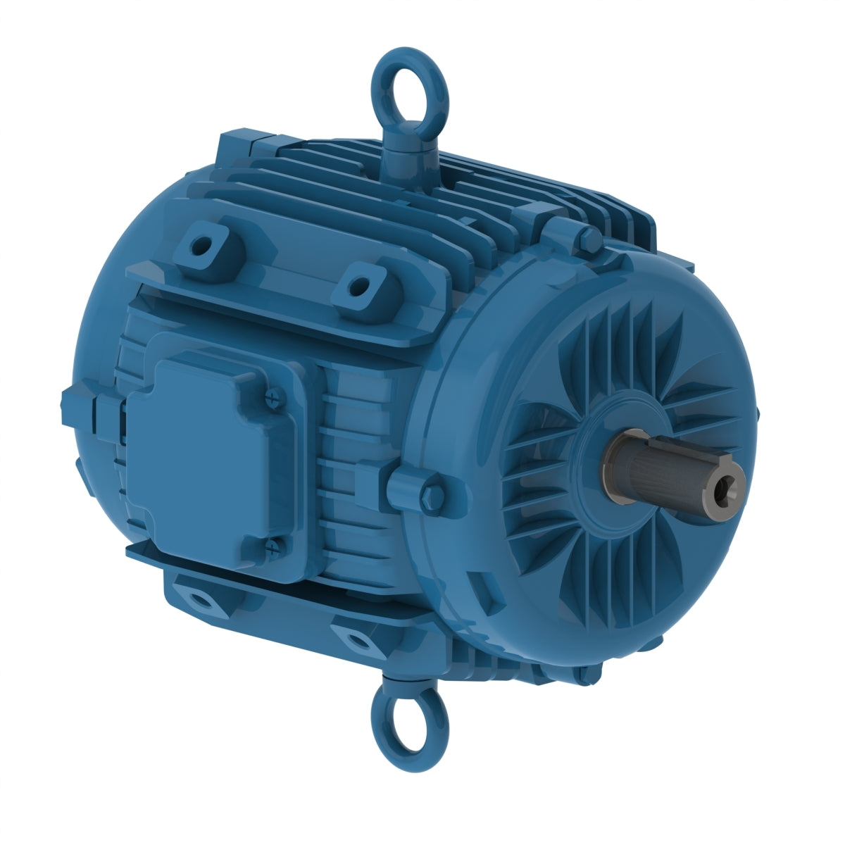 Weg Electric 00736ET3EPM213/5Y-W2, 7 1/2 Hp, 3600 Rpm, 215YZ Frame, 208-230/460 Vac, TEAO, 3 PH, Pad mounted, NEMA Premium Efficiency.