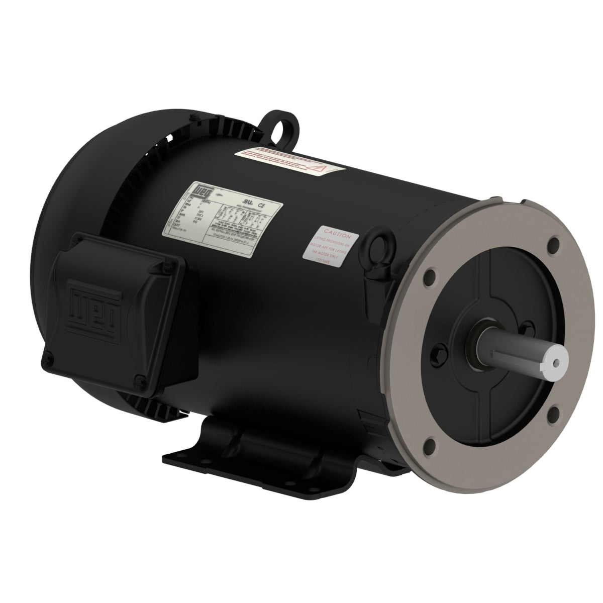 Weg Electric 00736ET3V184TC-S, 7 1/2 Hp, 3600 Rpm, 182/4TC Frame, 200/400 Vac, TEFC, 3 PH, Foot-mounted, Rolled Steel NEMA Premium Efficiency.