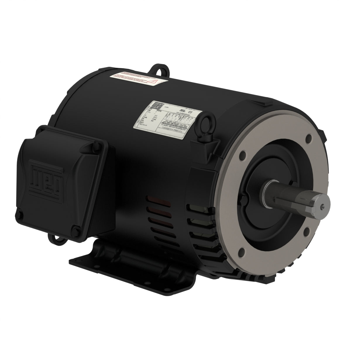 Weg Electric 01518OT3H254JM-SG, 15 Hp, 1800 Rpm, 254/6JM Frame, 575 Vac, ODP, 3 PH, Foot-mounted, Rolled Steel JM Pump NEMA Premium Efficiency.