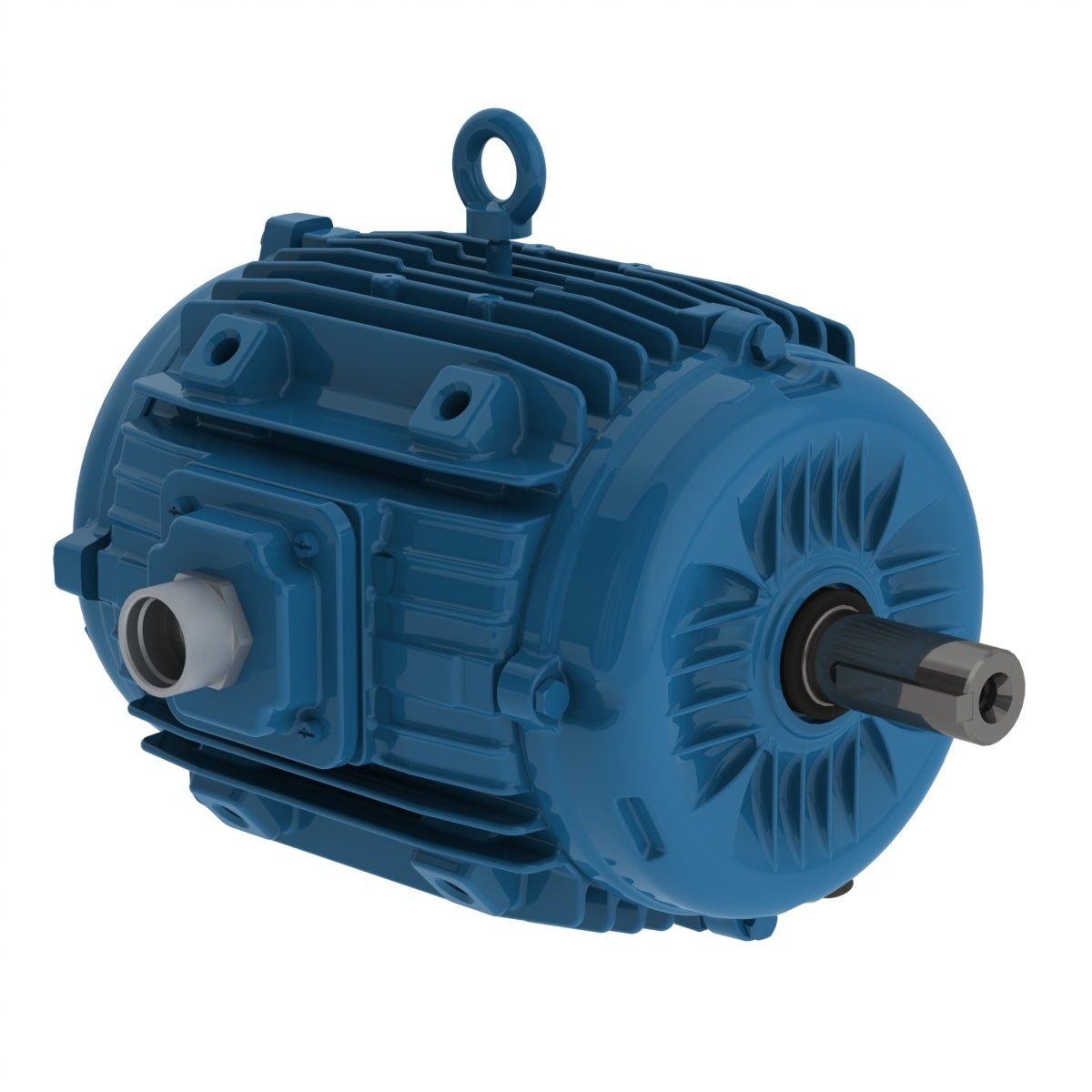 Weg Electric 01536ET3EPM254/6Y, 15  Hp, 256TZ Frame, 3600 RPM, 208-230/460//380 Vac, TEAO, 3 PH, Pad mounted, W22 NEMA Premium Efficiency.